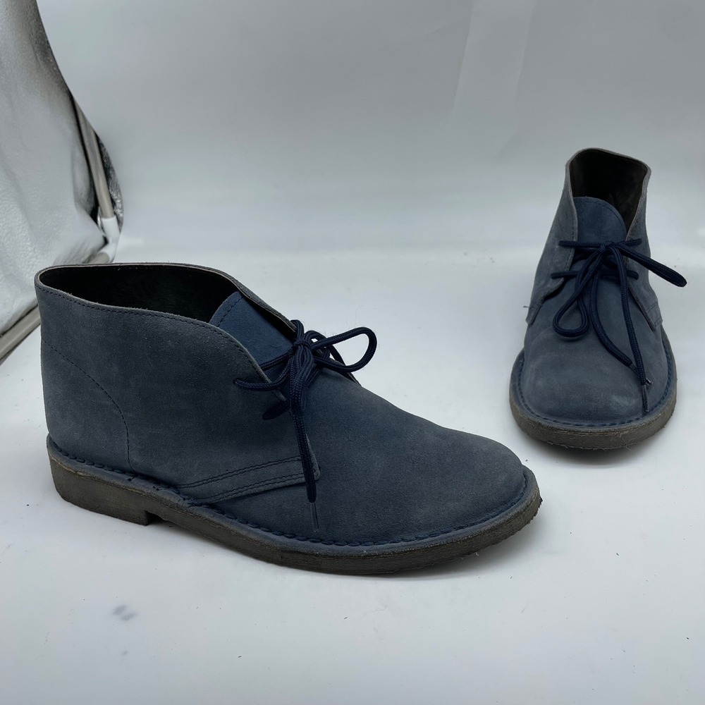 Clarks Originals Desert Boot Navy Blue Suede Chukka EU 39 US Women's  8